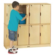 Jonti-Craft® Double Stack Lockers (Two Rows of Four)