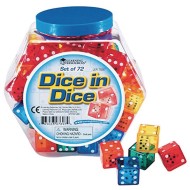 Learning Resources® Dice in Dice (Set of 72)