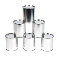 Knock Down Metal Cans for Carnival Game (Pack of 12)