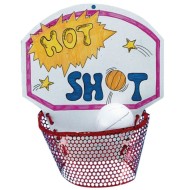 Hot Shot Basketball Craft Kit (Pack of 50)