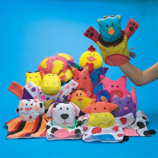 [ 미국 에스앤에스 제품 ]컬러 미 Fabric Animal Hand PuppetsColor-Me™ Fabric Animal ...