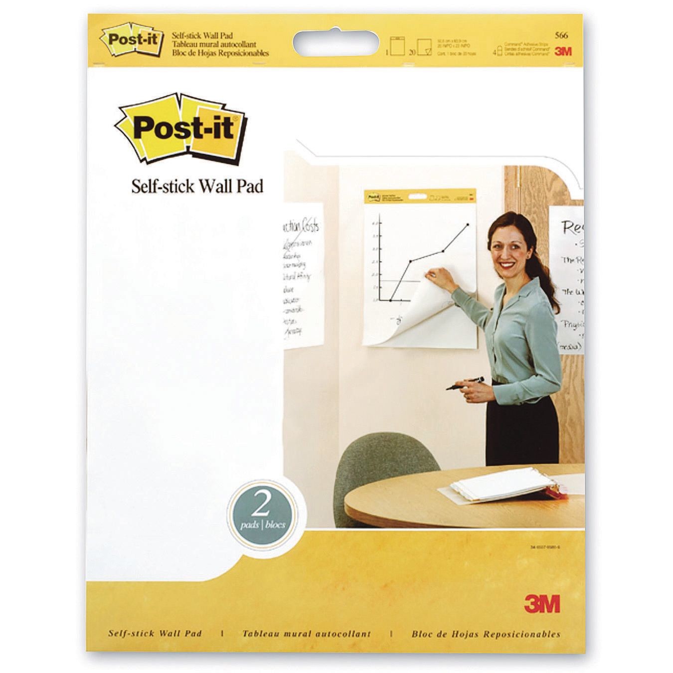 Post it Super Sticky Tabletop Easel Pad 20 x 23 White Pad Of 20