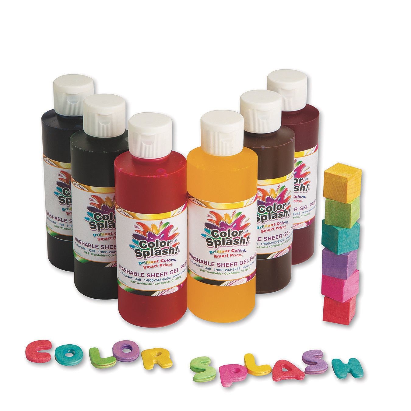 Buy Plastic Paint Bottles, 1 oz. (Pack of 6) at S&S Worldwide