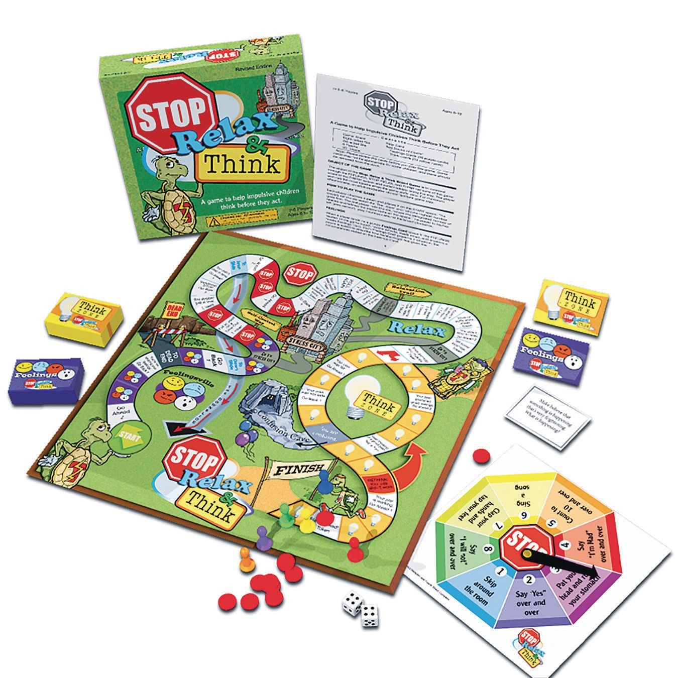 ボードゲーム 英語 アメリカ 43223-141 Stop, Relax  Think: A Game to Help Impulsive  Children