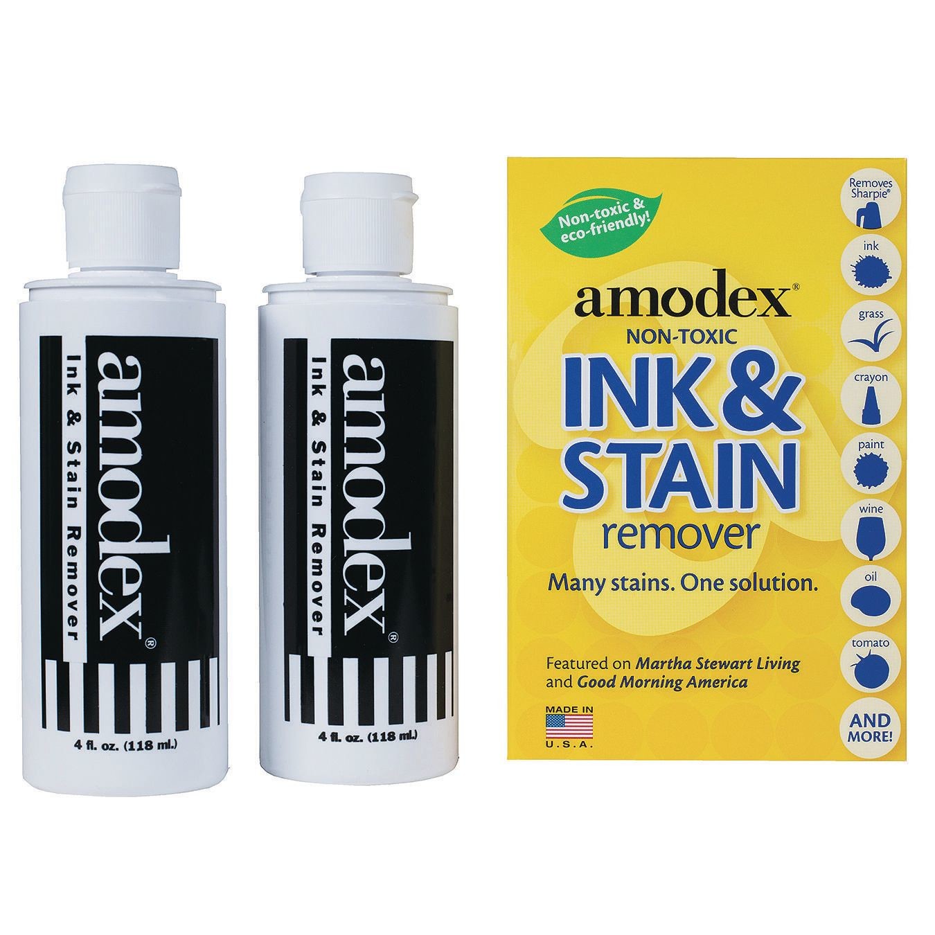 Amodex Ink & Stain Remover Brush Pack