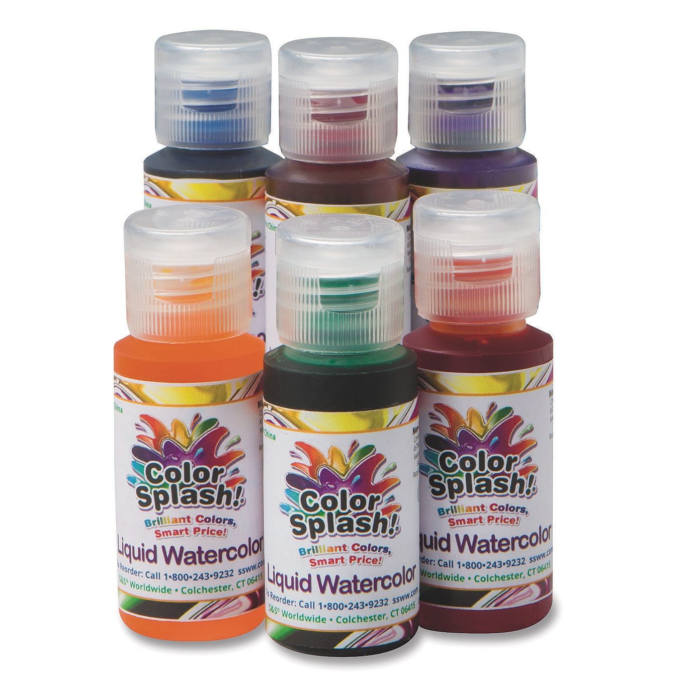 (price/pack of 6)4-oz. Color Splash! Fabric Spray Paint Assortment