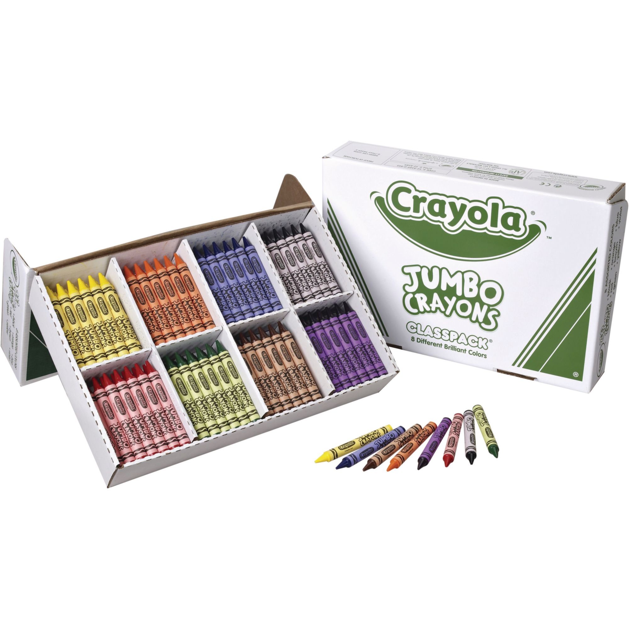 Crayola Crayons, Jumbo - 8 crayons