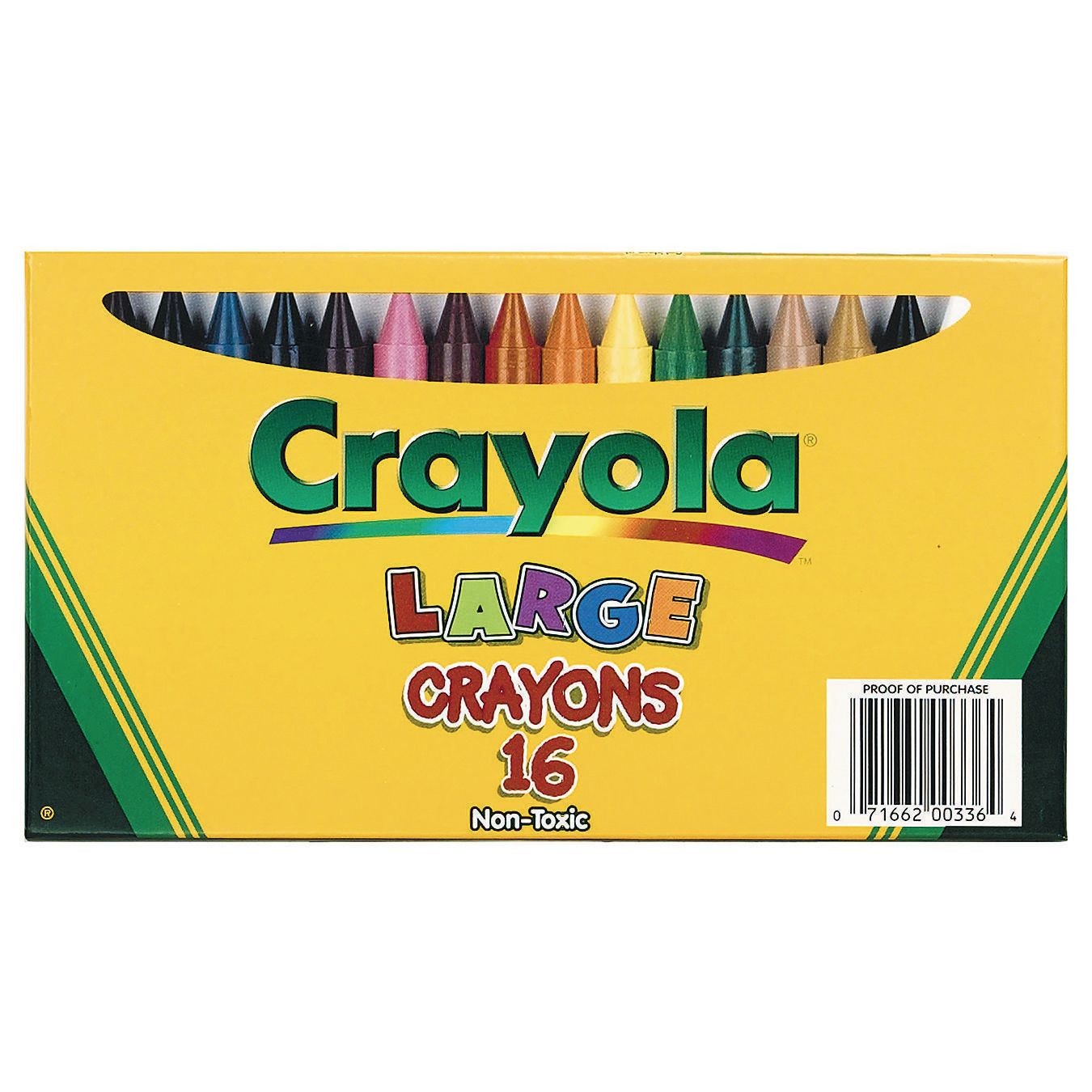 Buy Crayola® Large Crayons (Box of 16) at S&S Worldwide