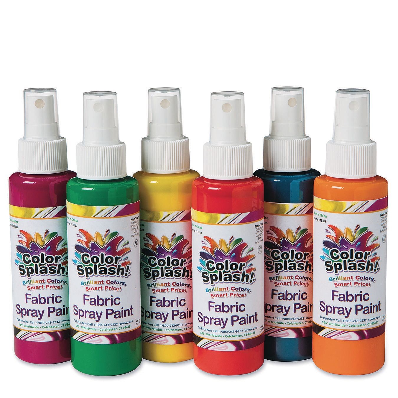  S&S Worldwide Color Splash! Fabric Paint Pen Assortment (Pack  of 60) (PT3455) : Arts, Crafts & Sewing