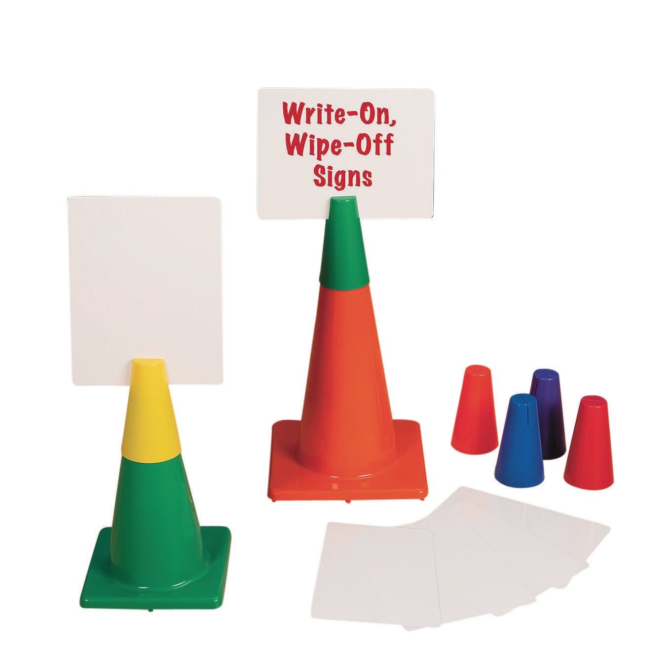 Poly Cone Topper Sign Set 