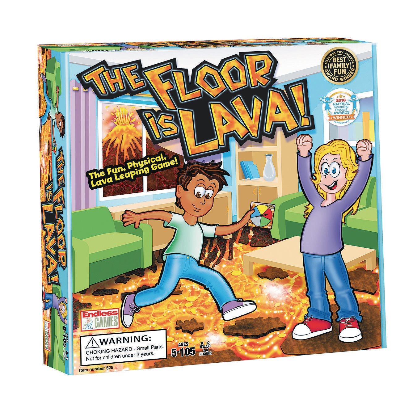 The floor is lava' interactive game