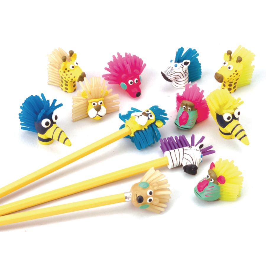 Wild Animal Pencil Toppers