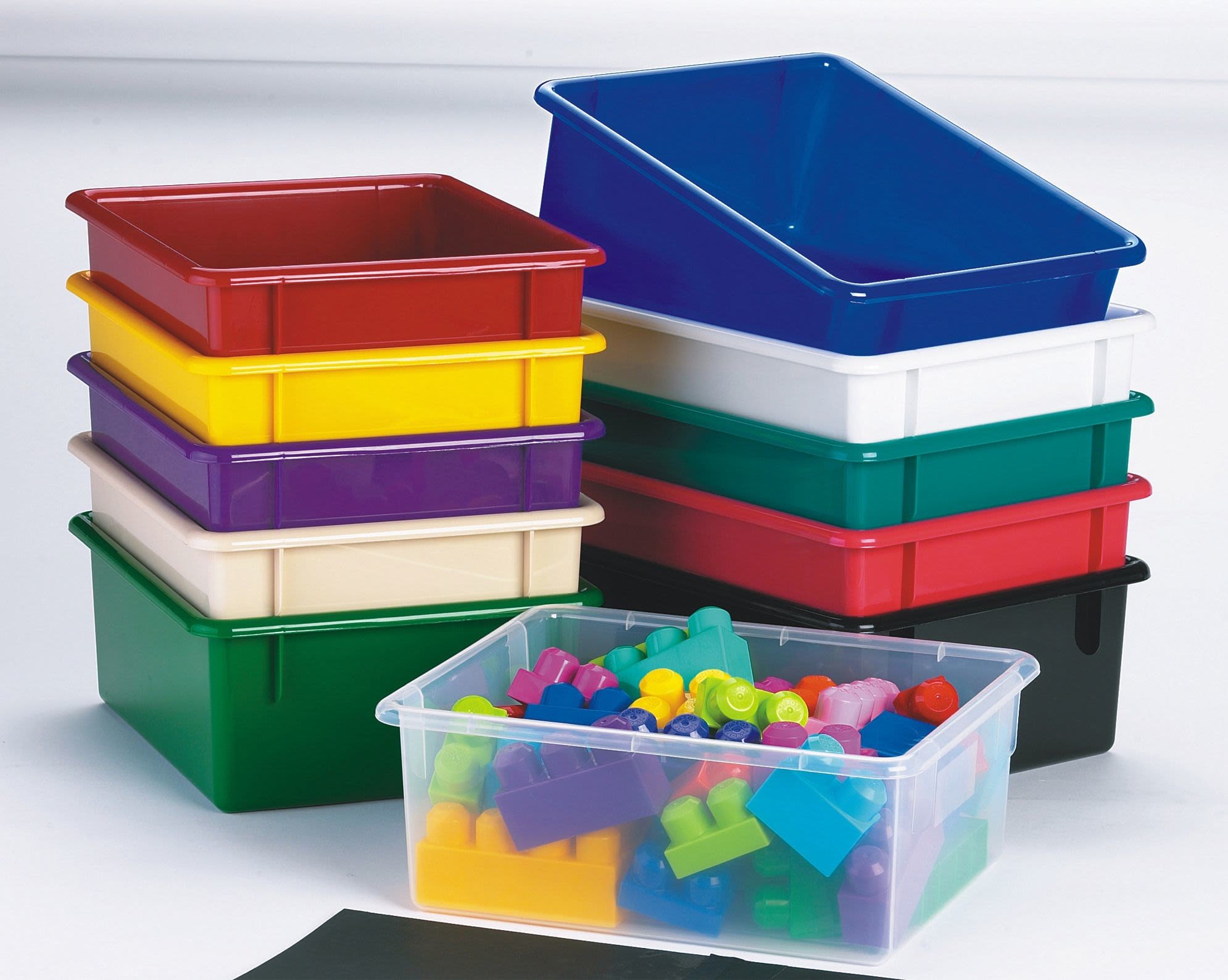 Jonti-Craft 32 Cubbie Tower with Clear Tubs