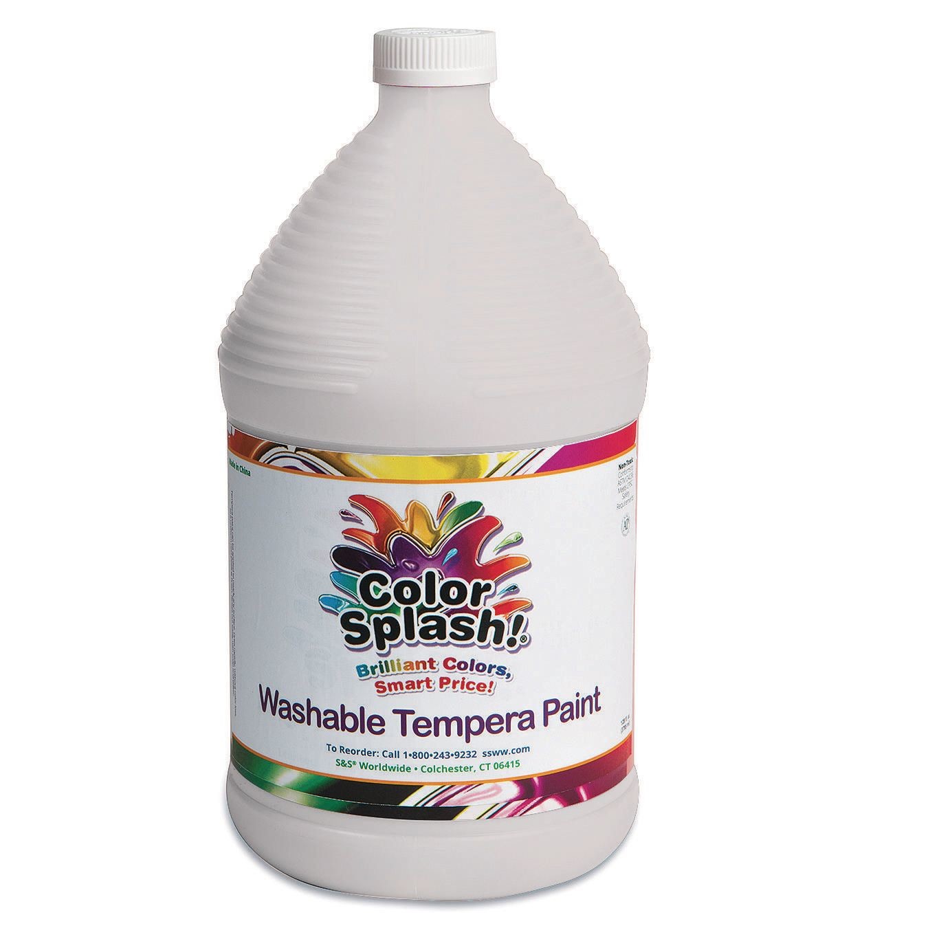 Colorations Simply Washable Tempera Paint, Gallon - White