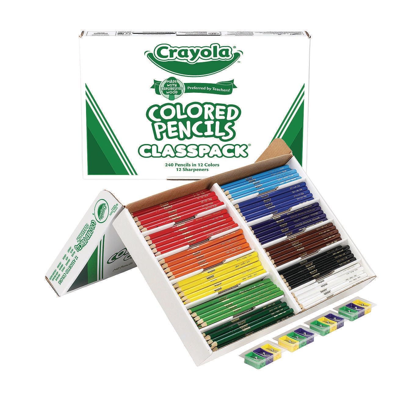 Colored Pencils Class Pack - 250 Per Box