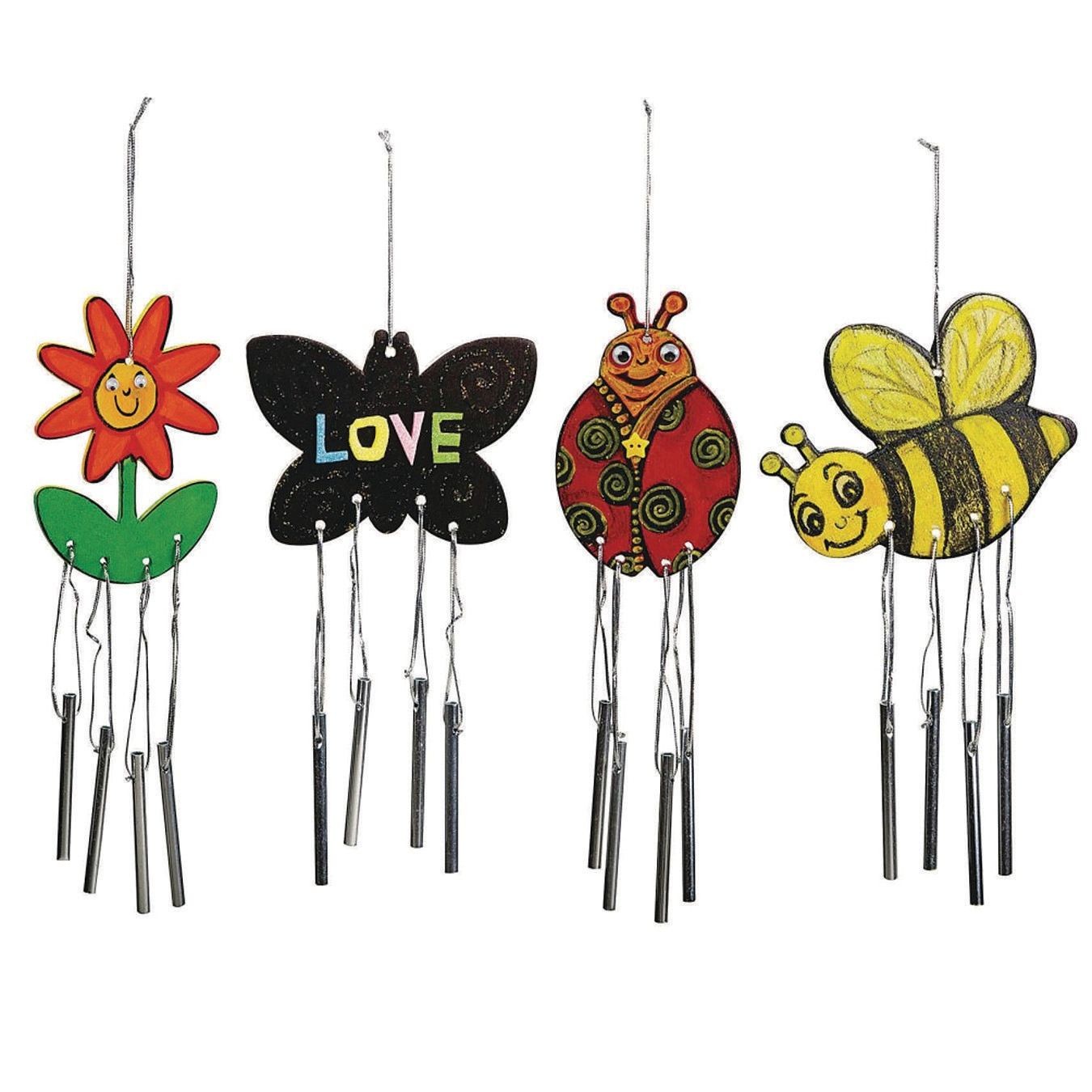 Buy Wood Wind Chimes Craft Kit (Pack of 12) at S&S Worldwide
