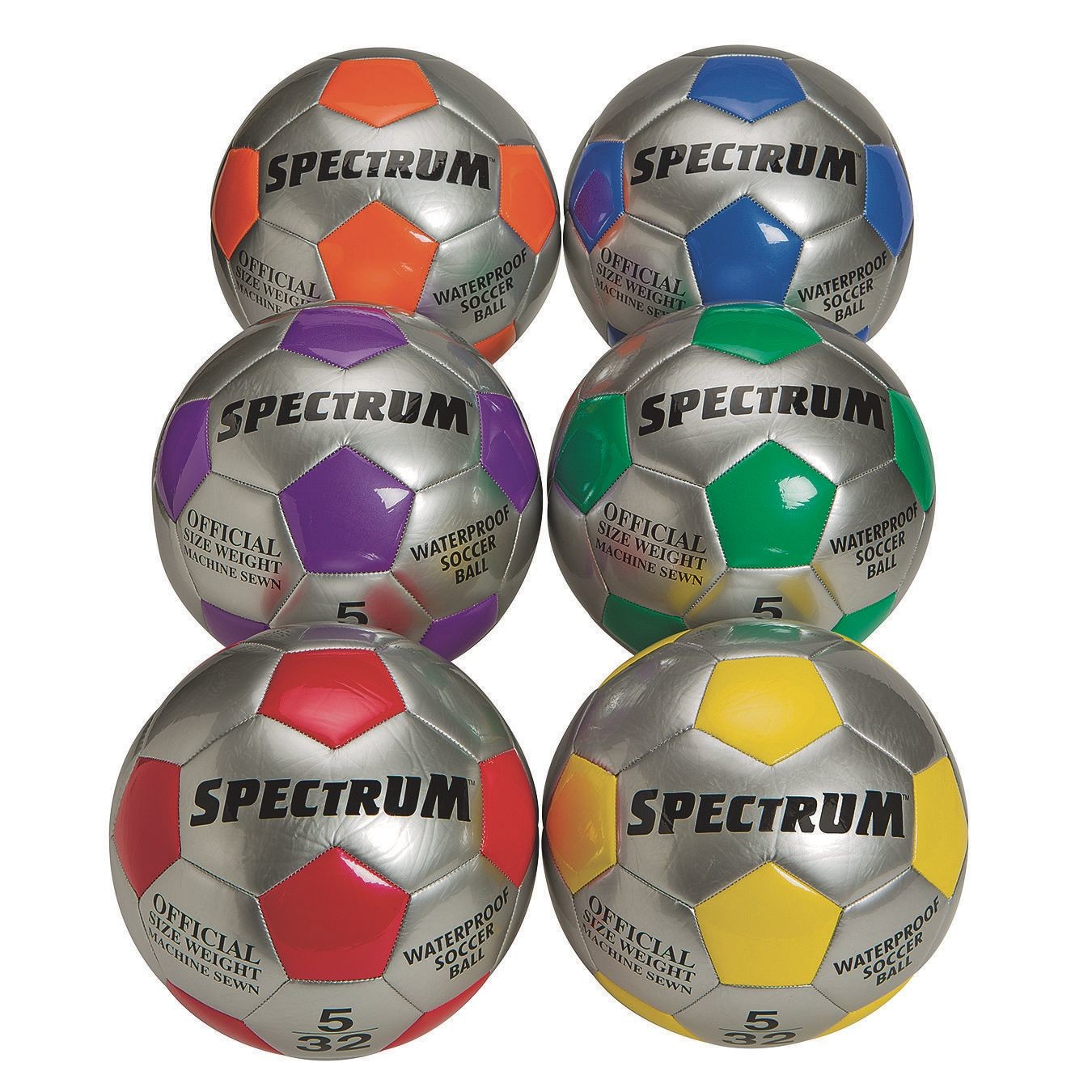 S & S Worldwide 7 Spectrum brillante bolas de espuma (6 unidades)