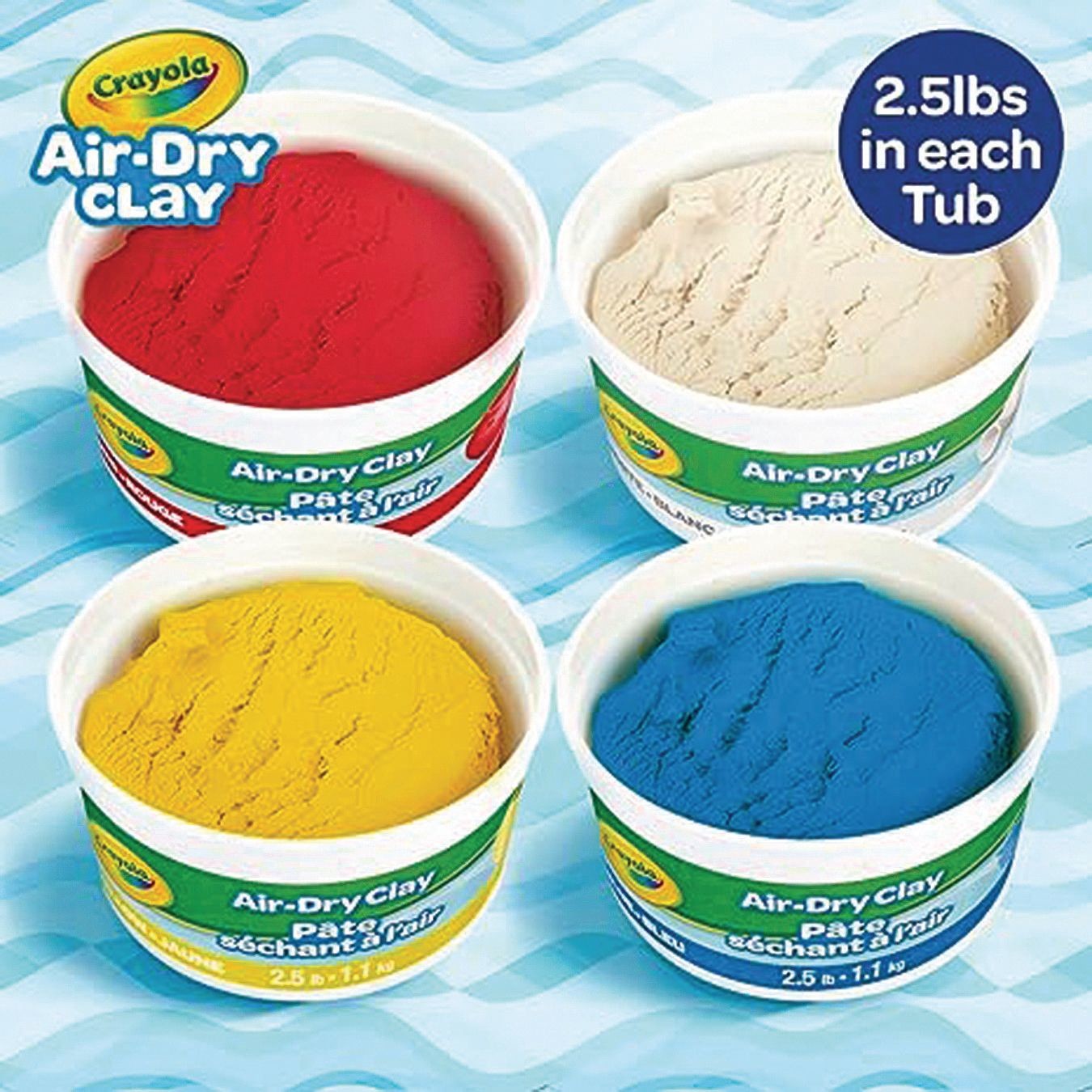 Buy Crayola® Air-Dry Clay Classpack® 2.5 lb Tubs - Classic Colors (Pack of  4) at S&S Worldwide