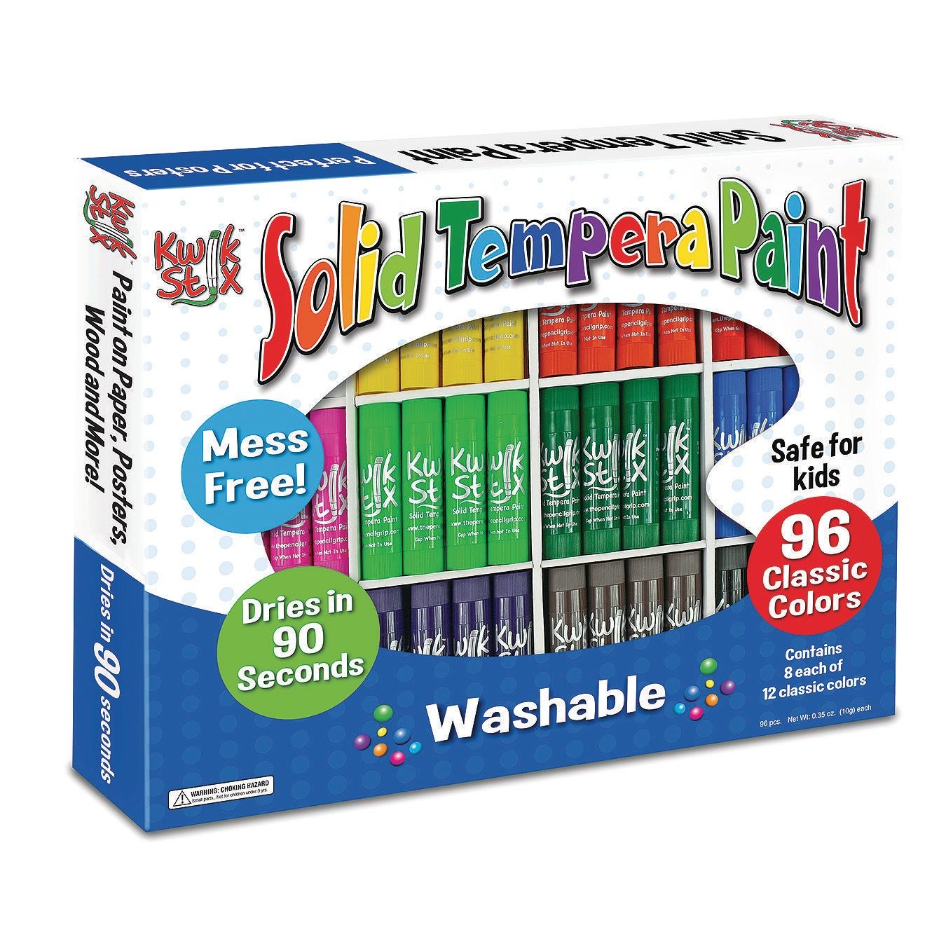 Buy Kwik Stix Solid Tempera Paint Sticks (Box of 96) at S&S Worldwide