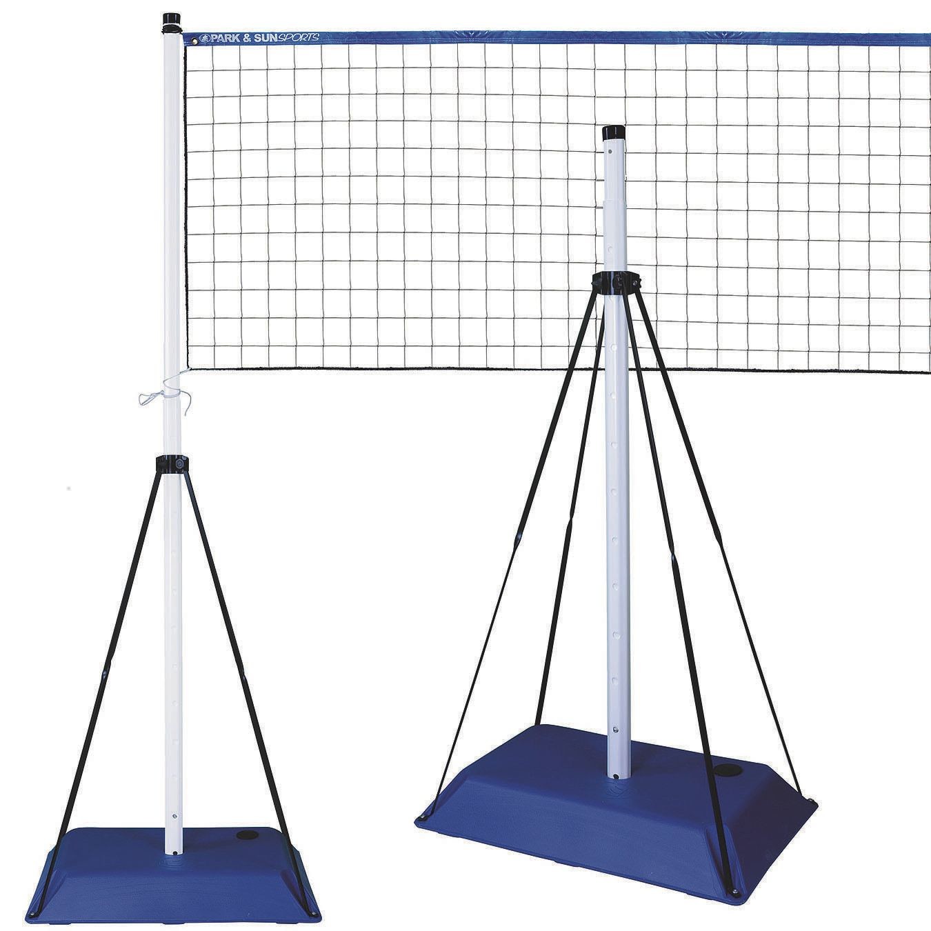 Park & Sun Volleyball Net & Base Set, 8' H | Outdoor Sports Equipment