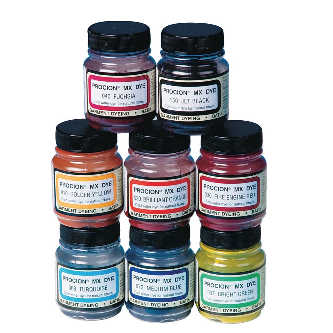 Procion® Cold Water Dye, 2/3 oz., Assorted Colors (Set of 8