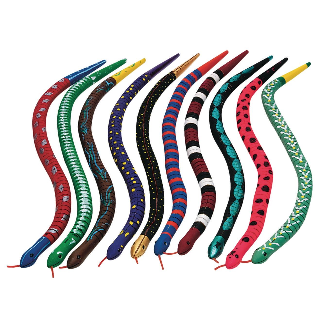 Buy Flexible Wooden Snake Craft Kit (Pack of 12) at S&S Worldwide