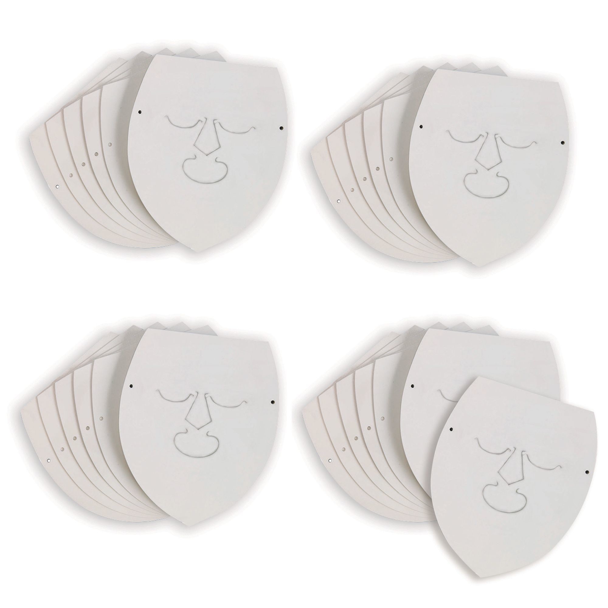 Color-Me™ Cardstock Face Mask (Pack of 25) | DIY Masks at S&S