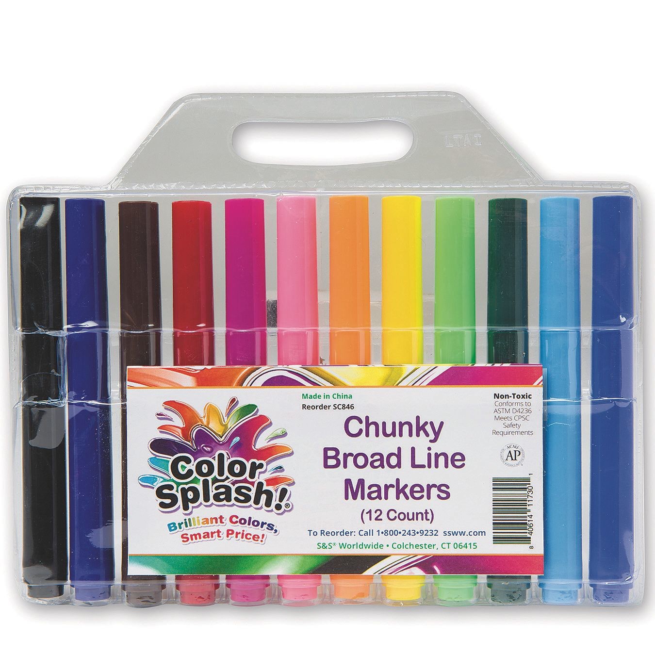 Buy Color Splash!® Chunky Broad Line Markers (Pack of 12) at S&S