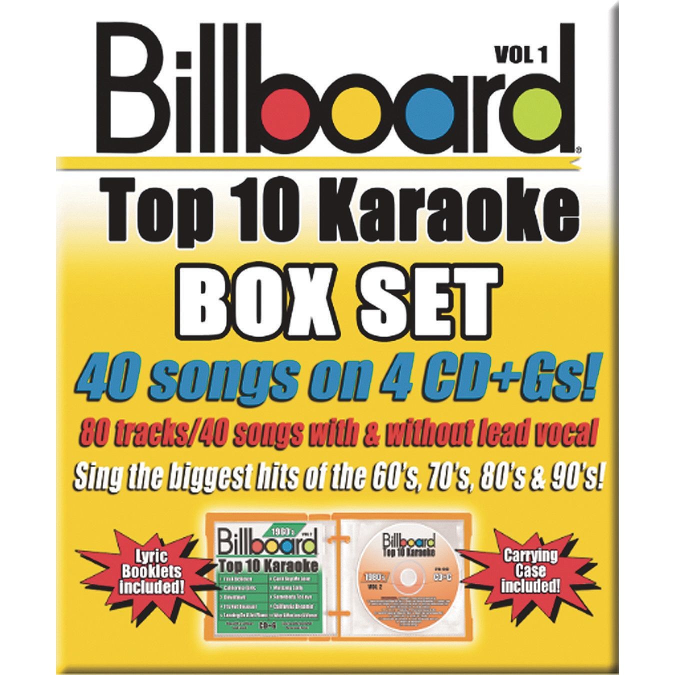 Buy Party Tyme Karaoke CD+G Billboards Top 10 Box Set at S&S Worldwide