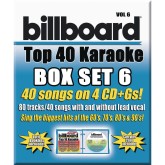 Party Tyme Karaoke CD+G Billboards Top 40 Box Set #6