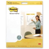 Post It® Self Stick Unruled Wall Pads, 20” x 23” (Pack of 2)