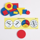 Attribute Spinners for Math Manipulatives (Pack of 6)