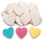 Wooden Hearts (Pack of 25)
