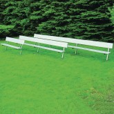 Portable Bench with Back, 7.5' 