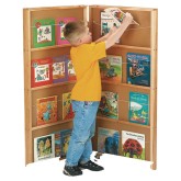 Jonti-Craft® 2-Section Mobile Library Bookcase