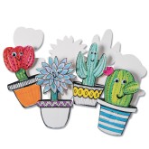 Color-Me™ Cactus Clip Bookmarks (Pack of 24)