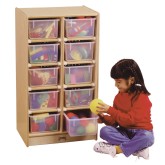 Jonti-Craft® 10-Tray Cubbie with Color Trays