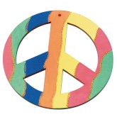 Wood Peace Sign Craft Kit (Pack of 12)
