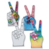 Peace Sign Foam Fingers (Pack of 12)