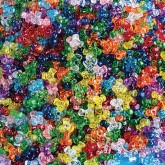 Transparent Tri-Beads 1-lb Bag