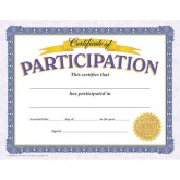Certificate of Participation Classic Award Certificates (Pack of 30)
