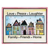 Easy Way Watercolor Pictures Craft Kit: Love, Peace, Laughter (Pack of 24)