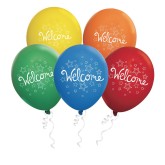 Latex Welcome Balloon Pack, 11” (Pack of 50)