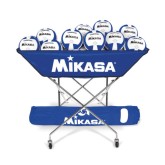 Mikasa® VQ2000 Blue/White Volleyballs with Cart Pack