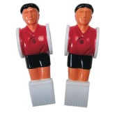 Replacement Men for Soccer Table, Red/Black
