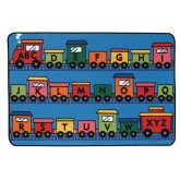 Alphabet Train Kids Value Rug