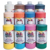 Color Splash!® Washable Tempera Paint Assortment, 16 oz. (Set of 12)