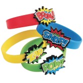 Superhero Rubber Bracelet Pack (Pack of 12)
