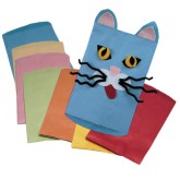 Colored Kraft Paper Bags (Pack of 28)