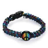 Rainbow Peace Sign Bracelets Craft Kit (Pack of 24)